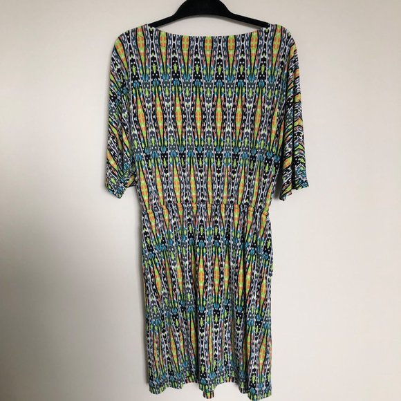 Emma & Michele Multi-Colored Dress w/pockets - Size Medium - Picture 6 of 6